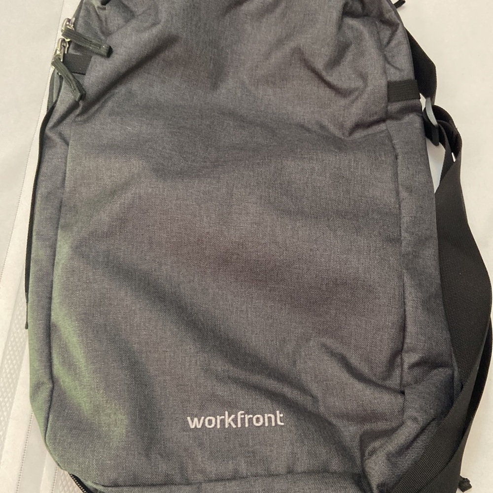 Workfront Pivot Dark Grey Backpack Or Shoulder Bag Very Versatile Like New!